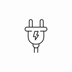 Obraz premium electrical power plug icon sign vector