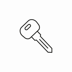 standard car key icon sign vector