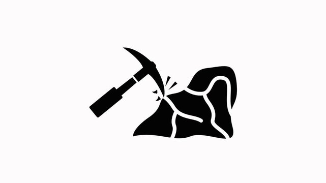 Mining icon animation design simple