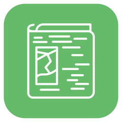 Newspaper icon vector image. Can be used for Morning and Breakfast.