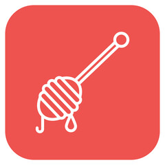 Honey Dipper icon vector image. Can be used for Morning and Breakfast.
