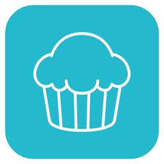 Muffin icon vector image. Can be used for Morning and Breakfast.