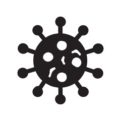 Obraz premium virus black and white icon image