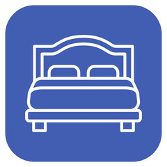 Bed icon vector image. Can be used for House Cleaning.