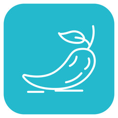 Chilli Pepper icon vector image. Can be used for Fruits and Vegetables.