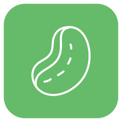 Bean icon vector image. Can be used for Fruits and Vegetables.