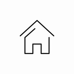 basic home icon sign vector