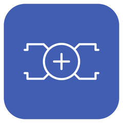 Algorithm icon vector image. Can be used for Coding and Development.