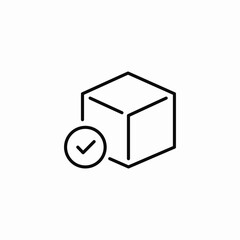 checked product confirmation icon sign vector