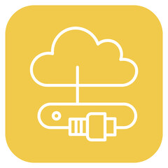 Connecting Wires icon vector image. Can be used for Electrician Tools.