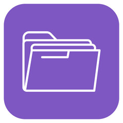Folder icon vector image. Can be used for Web Hosting.