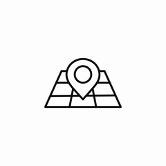 location pin map icon sign vector