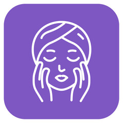 Face Massage icon vector image. Can be used for Spa.