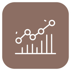 Graph icon vector image. Can be used for Web Marketing.