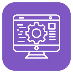 Web Configuration icon vector image. Can be used for Web Marketing.