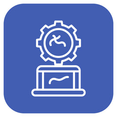 Web Settings icon vector image. Can be used for Seo and Web.