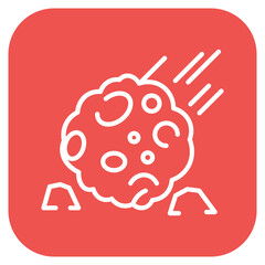 Asteroid icon vector image. Can be used for Science Fiction.