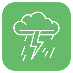 Thunderstorm icon vector image. Can be used for Natural Disaster.