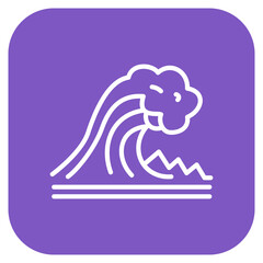 Tsunami icon vector image. Can be used for Natural Disaster.