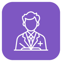 Lecturer icon vector image. Can be used for Women.
