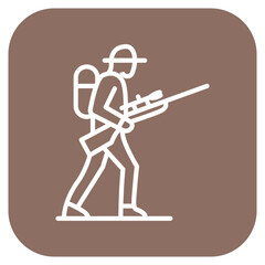 Hunter icon vector image. Can be used for Women.
