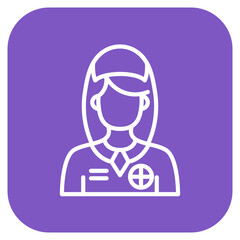 Humanitarian Worker icon vector image. Can be used for Women.