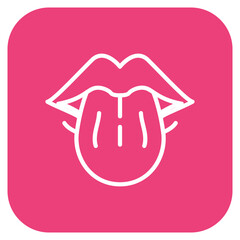Tongue icon vector image. Can be used for Human Anatomy.