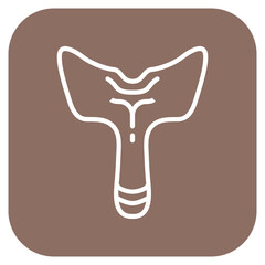 Thyroid icon vector image. Can be used for Human Anatomy.