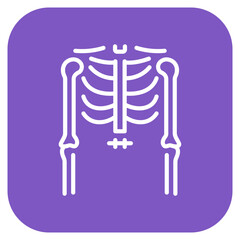 Ulna icon vector image. Can be used for Human Anatomy.