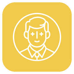 Confidence icon vector image. Can be used for Personality Traits.