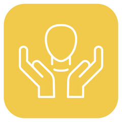 Self Acceptance icon vector image. Can be used for Personality Traits.