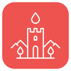 Drop Tower icon vector image. Can be used for Amusement Park.