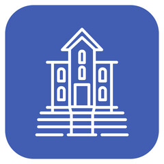 Haunted House icon vector image. Can be used for Amusement Park.