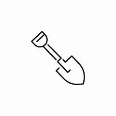 digging garden shovel icon sign vector