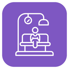 Reserve A Spot icon vector image. Can be used for Contact Us.