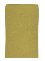 Rustic mustard yellow craft paper, creative projects and natural design on a Transparent Background
