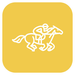 Obraz premium Siena Horse Race icon vector image. Can be used for Italy.