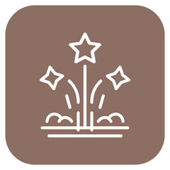 Fireworks icon vector image. Can be used for Festa Junina.