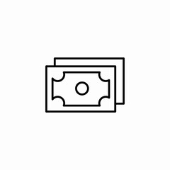 paper currency banknote icon sign vector