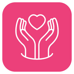 Healing Hands icon vector image. Can be used for Chemotherapy.