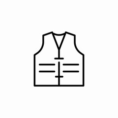 safety life vest icon sign vector