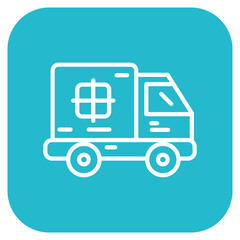Delivery Truck icon vector image. Can be used for Warehouse.