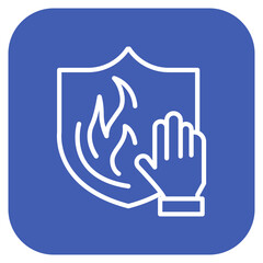 Fireproof icon vector image. Can be used for Fabric Features.