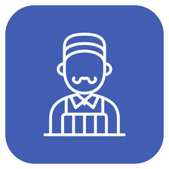 Shopkeeper icon vector image. Can be used for Supermarket.