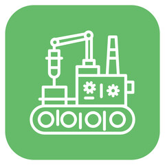 Fototapeta premium Manufacturing icon vector image. Can be used for Manufacturing.