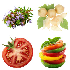 Naklejka premium vegetables isolated on white background