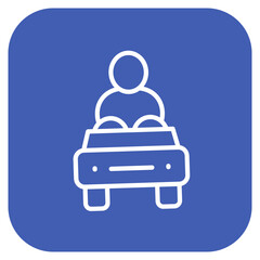 Online Lane Reservation icon vector image. Can be used for Bowling.