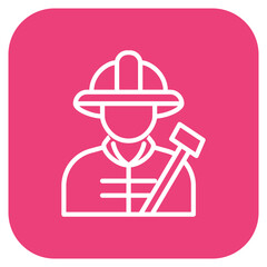 Firefighter icon vector image. Can be used for Diversity.