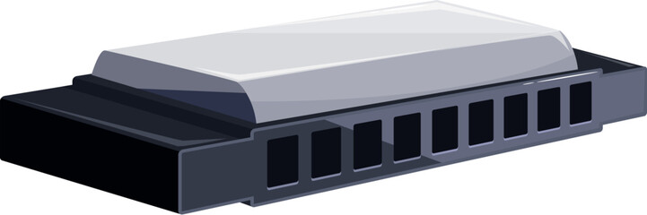 Obraz premium Close up of a harmonica, ready to create beautiful music