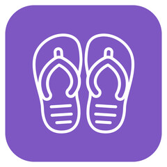 Flipflops icon vector image. Can be used for Beach Resort.